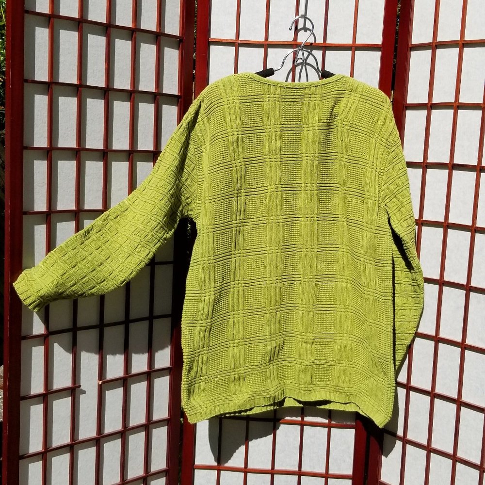 American Knitworks Lime Green Sweater Size L